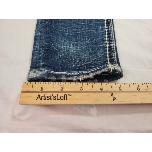 Rock Revival Rosalie Skinny Jeans Womens 28 Embellished Rhinestone Pockets - Picture 14 of 14